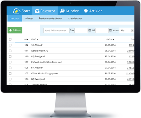 Enkel och blixtsnabb faktura online